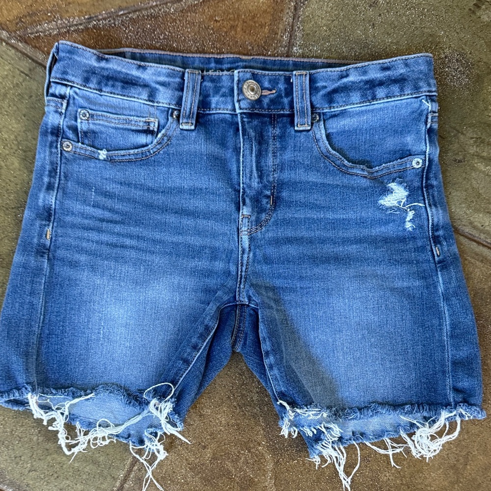 American Eagle Outfitters Ripped Blue Jean Shorts